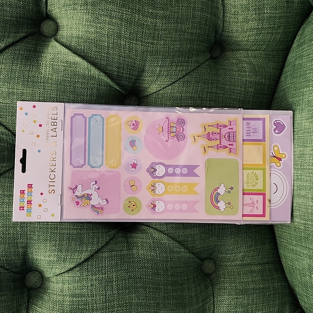 Party Partners Unicorn Stickers and Labels
